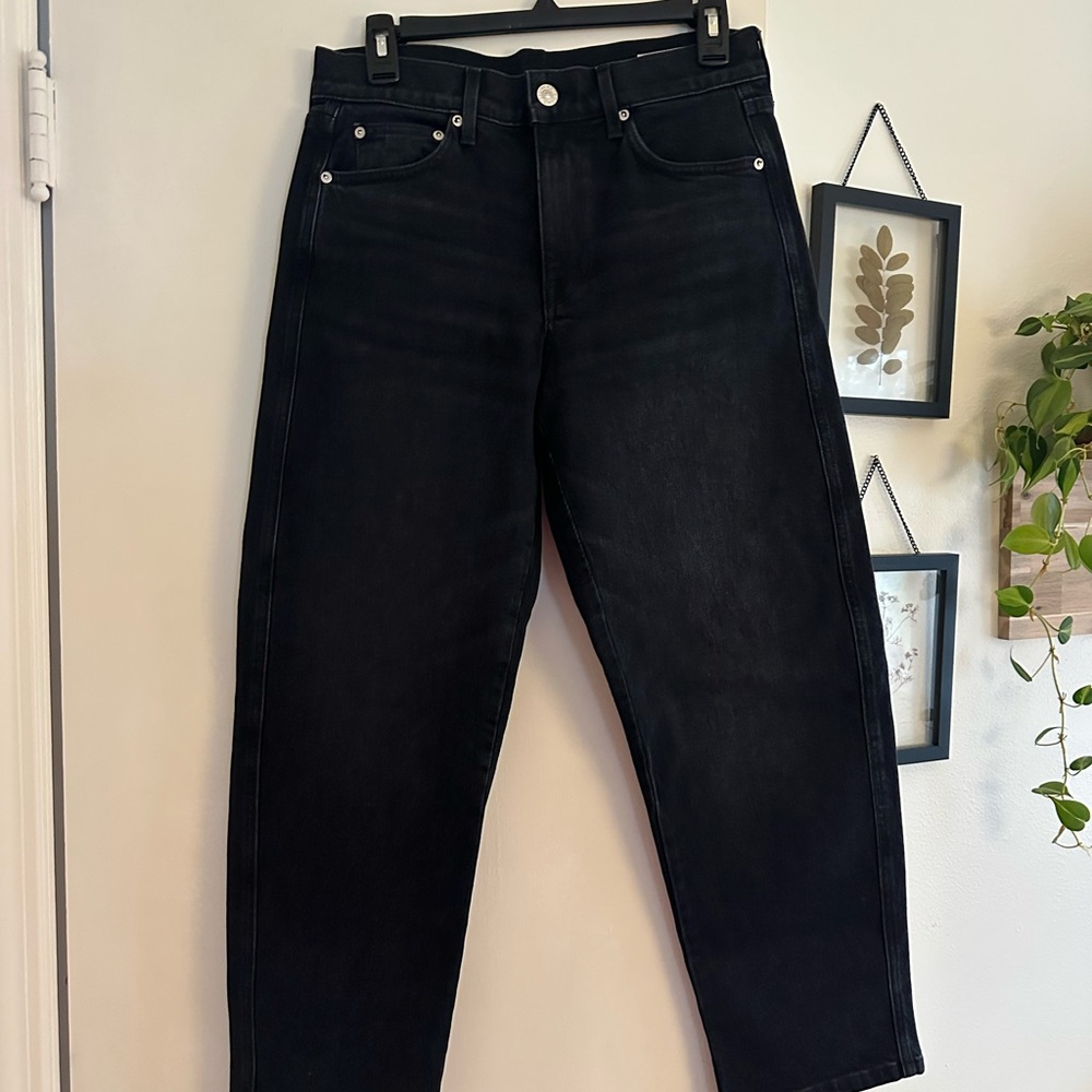 AYR Women's Black Straight Leg Jeans